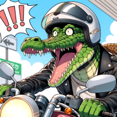 Crocodile Rider Adventures 7 – LINE stickers | LINE STORE