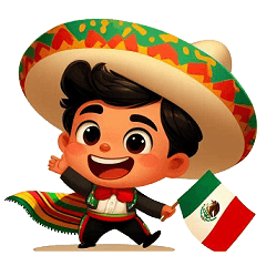 Cute Baby Cartoon - Mexico