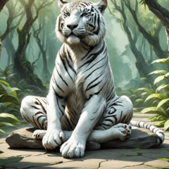Everyday Life of a White Tiger 2