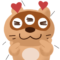 Three eyes civet cat