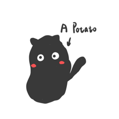Just a kitty potato