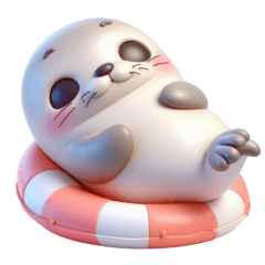 Cute Seal 3D TH