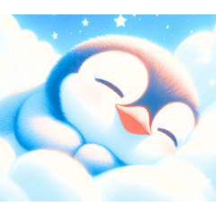Dreamy Cloud Penguins