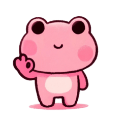 sweet pink frog