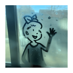 Finger Drawing on a window2(English)