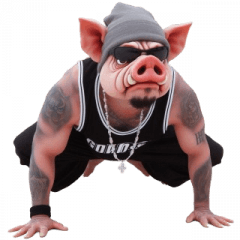 Hip-hop Pig Emoji