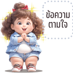 Message Stickers: Panghom cute girl