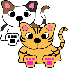 Tabby cat/calico cat stickers