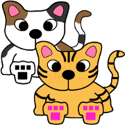 Tabby cat/calico cat stickers