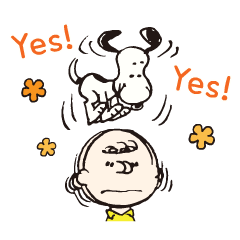 Stiker Animasi Snoopy: Heboh