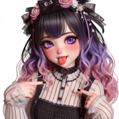 Lolita Goth Loves to Pout