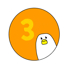 Kawaii Bird - Number