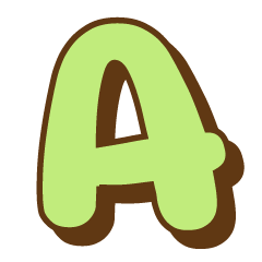Pastel English Letters for Combination