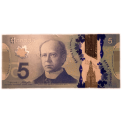 CANADIAN DOLLAR STICKER.