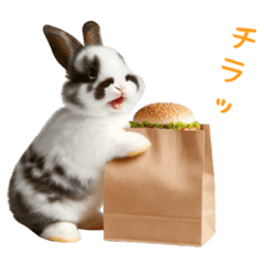 Shall we have a rabbit burger today?