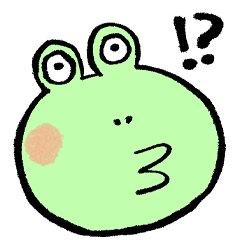 furusato-ehon Frog Sticker