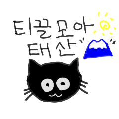 Korean black cat panmaru