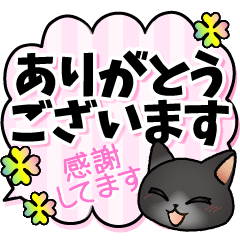 Easy to see!Honorific words for happycat