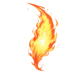 realistic flame sticker