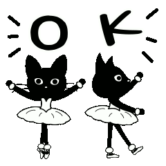 Cute Cat Ballerina Vol.19 Ballet Sticker