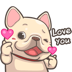 French Bulldog PIGU Animated Stickers 20