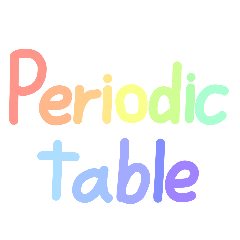 Plastel English Periodic Table