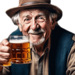drinking old man