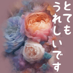 Beautiful flower message card.#02