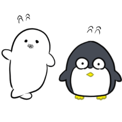 Penguin and Baby seal