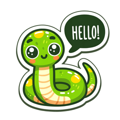 Cute Snake Stickers