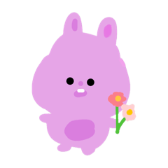 紫毛自己畫的兔子2