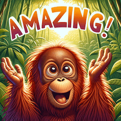 Sumatran Orangutan Expressions