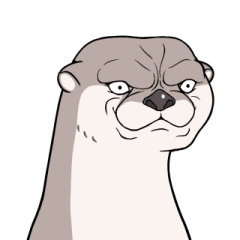 Mugger Otter's Sticker