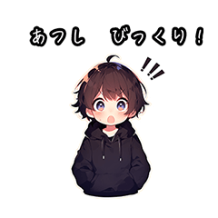 Chibi boy sticker for Atsushi