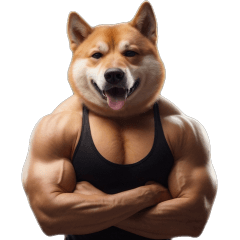 Muscular dog! Sticker