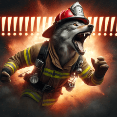 Wolf Firefighter!
