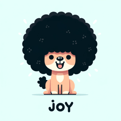 Afro Dog Stickers