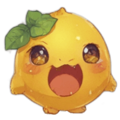 Cute and adorable lemon stickers