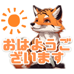 Cute Fox-Tiger Stickers