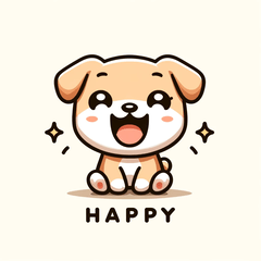Cute Dog Emotions Stickers