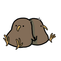 Kiwi bird stickers