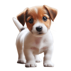 Adorable Jack Russell Puppy Stickers