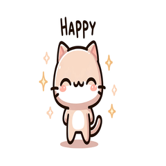 Happy Cat Stickers2