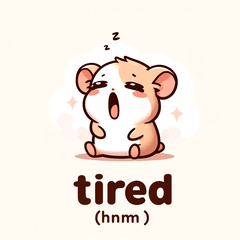 Cute Hamster Emotion Stickers