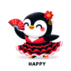 Flamenco Dancing Penguin