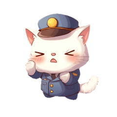 警察猫ちゃん