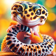 "Cute" Leopard Gecko simple