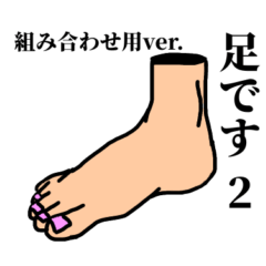 Foot-only sticker 2 Combination ver.