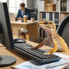 "Working" Leopard Gecko