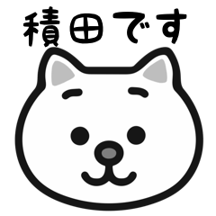 Tsumita white cats sticker